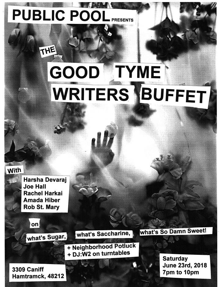 Writers Buffet poster sugar suger